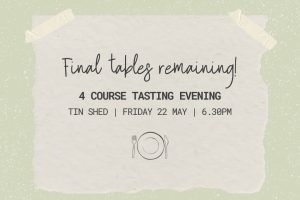 Tasting menu at Knockraich Farm event in May
