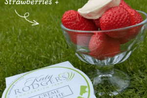 Strawberries and our award winning creme fraiche