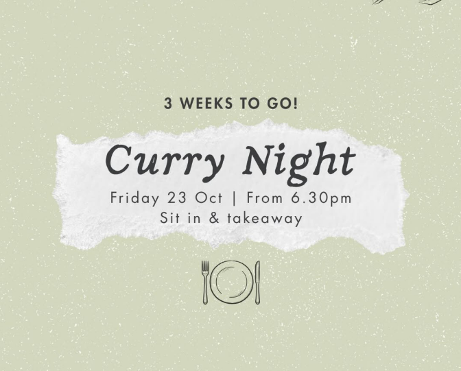 Curry night at Knockraich Farm